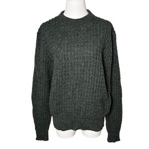 Heritage Y2K Vintage Wool Crewneck Sweater Green American Eagle‎ Outfitters M
